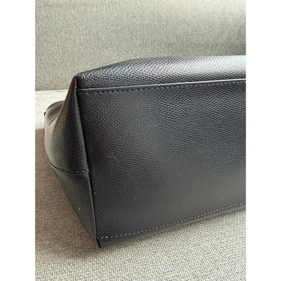 Coach Black Leather City Zip Tote Crossgrain Leather Shoulder Bag Classic - Picture 14 of 15